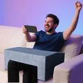 Reading Pillow for Adults, Supportive Lap Desk & Gaming Pillow for Bed, Couch, Floor, Simple Design with Ergonomic Arm Rest for Reading, Working, Gaming, knitting 4 Color Options (Royal Blue) by Nevsokio