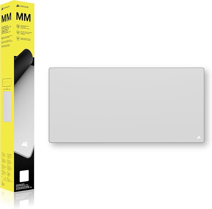 Corsair MM Anti-Fray Cloth Gaming Mouse Pad – Gray | XXXL (1220 x 590mm), Precision Micro-Woven Surface, Non-Slip Natural Rubber Base, Stitched Edges - Image 8