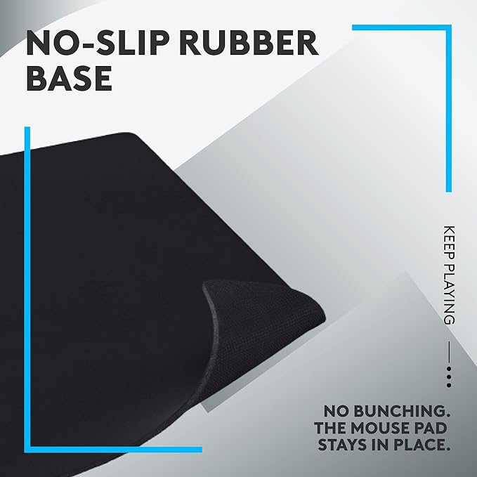 Logitech G840 XL Cloth Gaming Mouse Pad (900x400x3) - Black | Cloth material, 0.12 in thin, stable, performance-tuned surface - Image 6