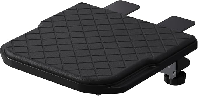 CABTE Ergonomics Desk Extender Tray, Table Mount Arm Wrist Rest Shelf, 90° Foldable Elbow Arm Support,Foldable, Computer Desk Extender Tray for Home and Office (Large Foldable) by CABTE