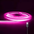 Ultra-Narrow 3mm USB COB LED Strip Lights Self-Adhesive, for Kitchen Cabinets, Bedroom, Gaming Desk (Pink, 3ft) by Unknown