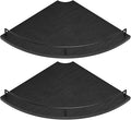 Corner Floating Shelves, Rustic Brown Wood, Set of 2, Wall Mount Storage with Guardrail for Bathroom Kitchen Living Room (Black) by FNBAR