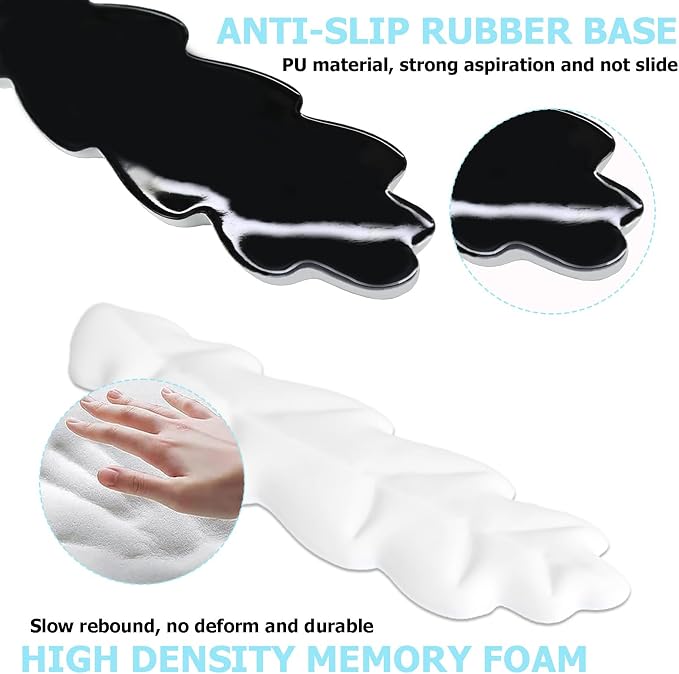 Ergonomic Keyboard Wrist Rest, Wrist Rest for Computer Keyboard, White - Image 3