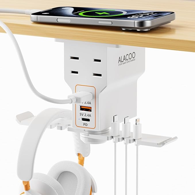 Multi-Function Desk Headphone Hanger Hook Gaming Office by ALACOO