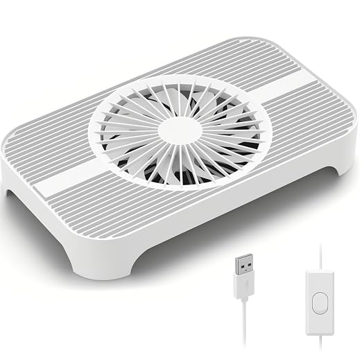 X3 USB Cooling Fan, 18dB Ultra-Quiet 140mm USB PC Fan with Built-in Cable & One-Touch Switch for Router, Receiver, Amplifier, DVR, PlayStation, Xbox, Computer Cabinet Electronics Cooling by Unknown