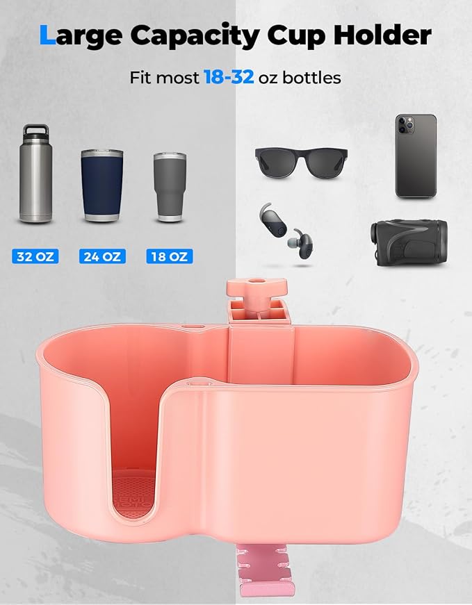 KEMIMOTO 3-in-1 Desk Cup Holder and Headphone Hanger, Fits 18-32 oz Cups - Image 4