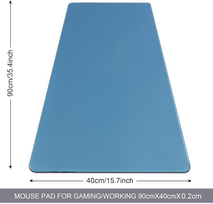 XXL Gaming Mouse Pad 35.4x15.7 Professional Large Mouse Pad & Computer Game Mouse Mat-90x40 Iceblueus - Image 2
