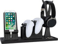 Gaming Accessories Organizer with Headphone Holder, Rotatable Phone Stand & Controller Stand - Unique Gamer Gifts Controllers Holders Gaming Equipment, Gifts for Gamers Controller Holder by Kaseny