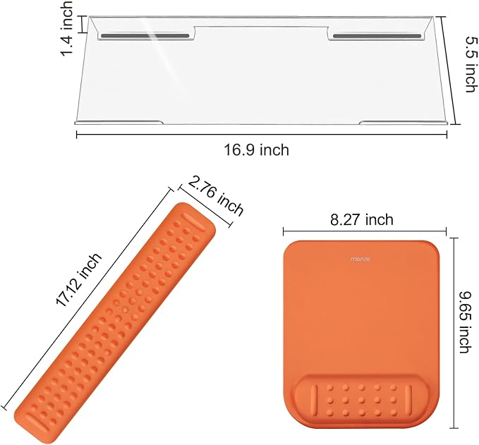 MOSISO Keyboard Stand&Wrist Rest Support for Keyboard &Mouse Pad Set - Image 8