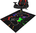 Gaming Chair Mat for Carpet Hardwood Tile Floor,36"x48" Gaming Rug for Gaming Room, Under Desk Non Slip Gamer Rug,Low-Pile Game Room Rug,Rubber Backing Large Gaming Chair Floor Mat,Colorful Gamepad by Unknown