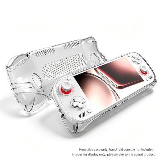 Pidynx TPU Protective Case Compatible with AYN Odin 3 Handheld Console, Transparent Soft TPU Shell, Anti-Scratch Shockproof Cover, Portable Gaming Accessories (Transparent Black) - Image 3