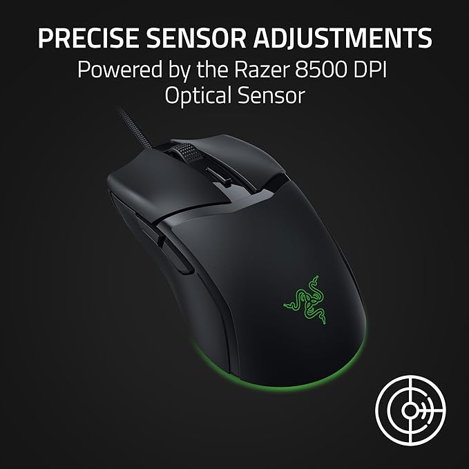 Razer Cobra Wired Gaming Mouse, Gen-3 Optical Switches, 58g, Black - Image 5