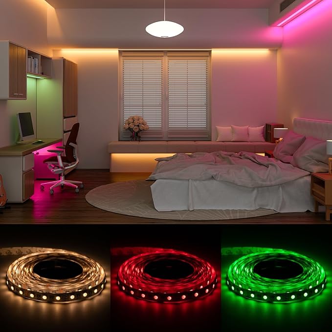 BTF-LIGHTING RGBW LED Strip Warm White 16.4ft 60LED DC24V UL Listed IP67 - Image 6