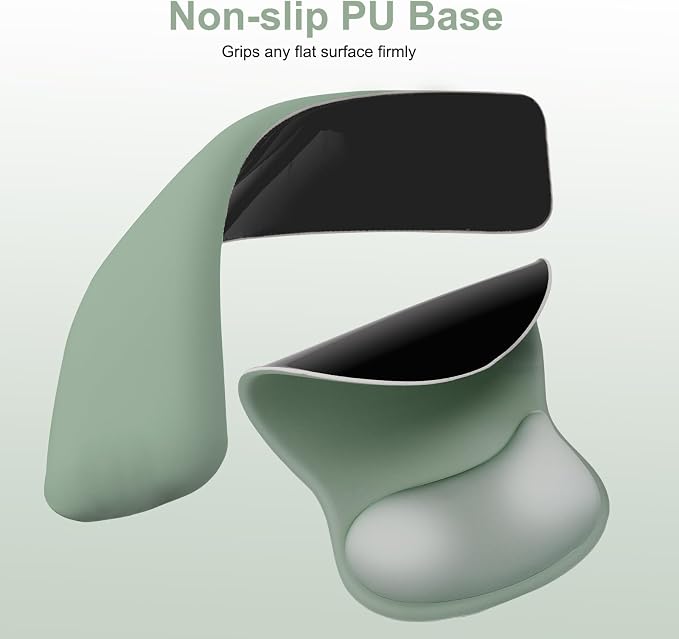 MOSISO Wrist Rest Support for Mouse Pad & Keyboard Set, Green - Image 5