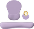 RICHEN Wrist Rest Support for Mouse Pad&Keyboard Set with Coaster,Concave Curved Memory Foam, Non-Slip Base Pain Relief Comfortable Easy Typing Pad for Home/Office (Lavender Purple) by RICHEN