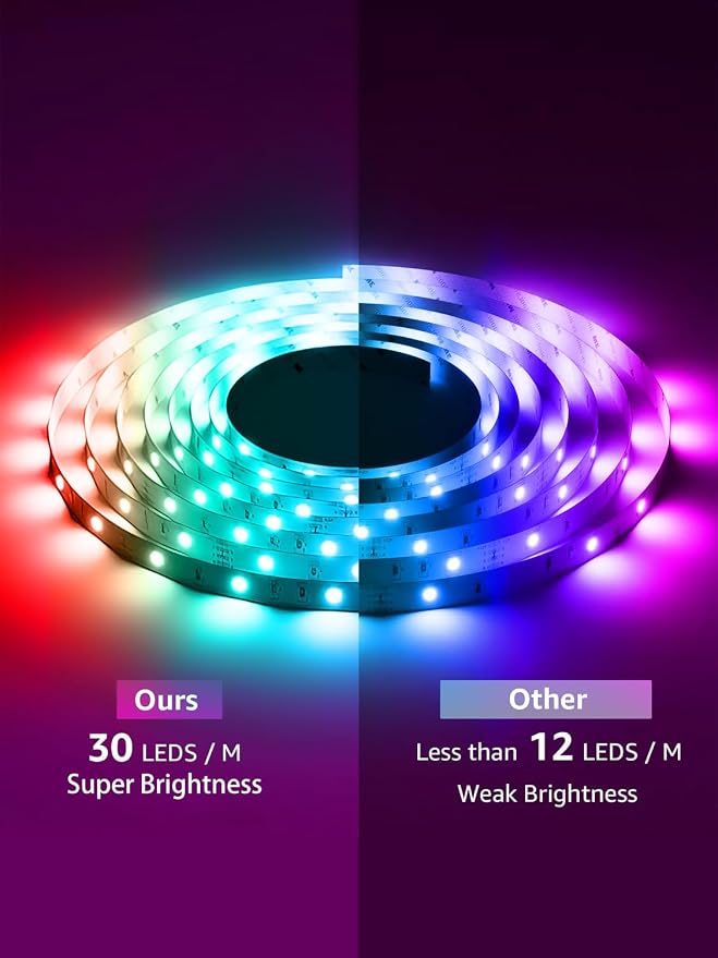 Ledagic Led Lights for Bedroom 55ft 540Leds Music Sync Led Strip Lights - Image 2