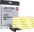 BTF-LIGHTING UL Listed FCOB COB LED Strip Light Natural White 4000K IP65 by BTF-LIGHTING