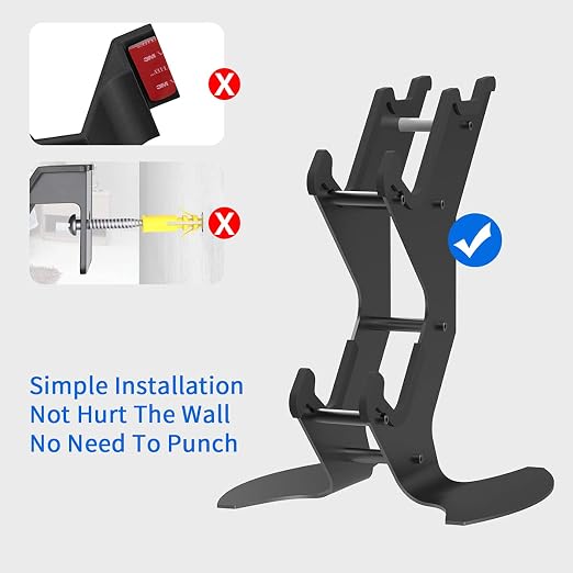 DOYO Controller Stand Organizer for Desk, Universal Headphone Stand for Xbox PS5 PS4 Switch, Headset Holder & Desk Mounts, Gaming Desk Accessories Controller Holder, Gaming Equipment Headset Holder - Image 8