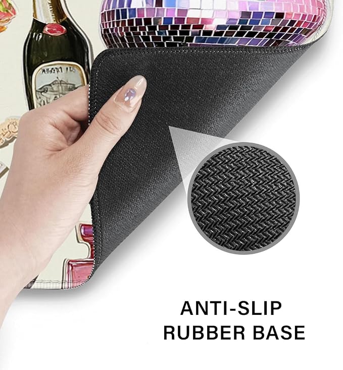 Desk Pad and Keyboard Wrist Rest, Large Mouse Pad + Keyboard Pad+Mouse Wrist Support, Non-Slip Desk Mat Protector for Office, Home 31.5×11.8 Inches Pink Girly - Image 5