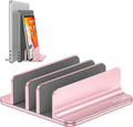 OMOTON 3-Slot Multiple Vertical Laptop Stand, Fits MacBook, Rosegold by OMOTON