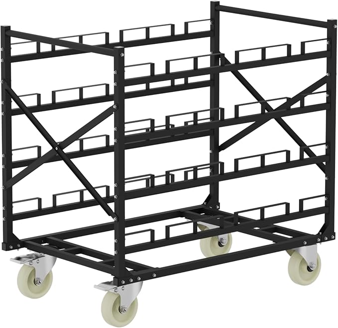 Stanchion Post Cart 12 Posts Ideal for High-Traffic Areas by DorBuphan
