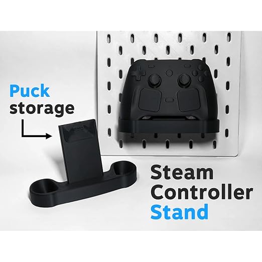 3D Printed Controller Organizer for Pegboard Wall Storage, Side Cradle Desktop Stand with Open Top Access for Dock Alignment and Tidy Gaming Areas - Image 9