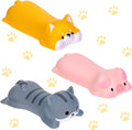 Lincia 3 Pcs Cute Mouse Wrist Rest, Animal Design Keyboard Support Pad | Cushion Reduces Wrist Strain, Cat Pig Dog Designs for Laptop Desk Office, Ergonomic Arm Rest for Computer Gaming Use by Lincia