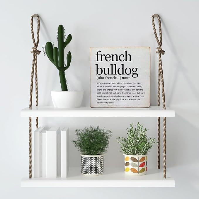 French Bulldog Gifts for Women Men French Bulldog Definition Wooden Decor - Image 5
