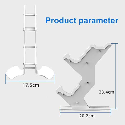 [2 Pack] Controller Holder Game Controller Rack Headset Stand for Xbox Series X S/Xbox one / PS5 / PS4 / NS/PC/Headset,Universal Organizer Storage for Video Game Accessories (Black,White) - Image 7