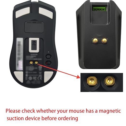 Charging Dock with 4.9Ft USB Charging Cable Fits for Razer Naga Pro/DeathAdder/Basilisk/Viper Ultimate Gaming Mouse,Magnetic Dock with Charge Status Indicator and Anti-Slip Sticker - Image 5