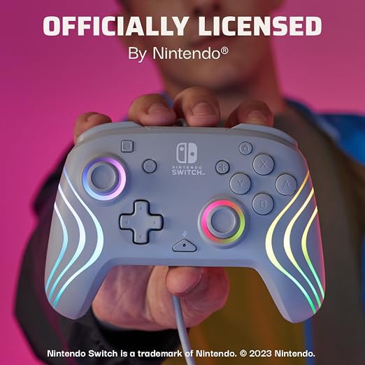 PDP Afterglow Wave Wired RGB Gaming Controller for Nintendo Switch 2, Lite - Image 5