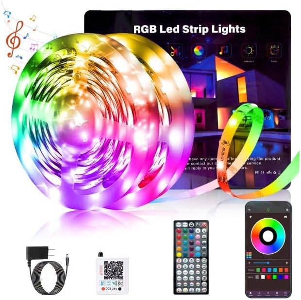 Ledagic Led Lights for Bedroom 100ft 720Leds Bright RGB Led Lights (2*50ft) by Ledagic