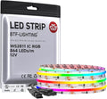 BTF-LIGHTING RGB WS2811 Smart IC FCOB COB LED Strip, UL Listed 864LEDs/m High Density Color Chasing Uniform Light, DC12V 9.8FT 12mm Width Tape Light for Home Party DIY Decor(No Adapter or Controller) by BTF-LIGHTING