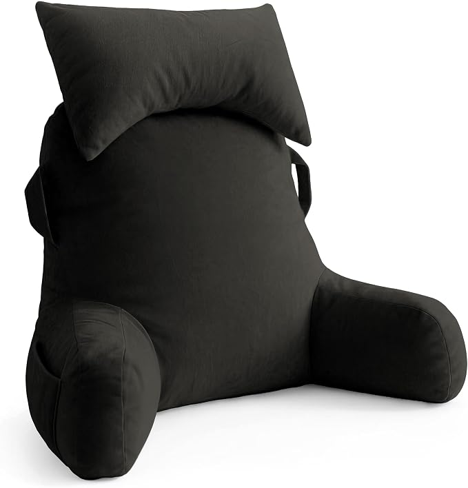 Reading Pillow for Bed,Back Pillow for Bed Sitting Up,Lumbar Support Pillow by Unknown