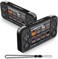 FIOPAZ for Anbernic RG35XX H Silicone Case, Soft Skin for RG35XXH Protective, Anti-Scratch Washable RG35xx H Handheld Game Console Case with Lanyard (Black) by FIOPAZ