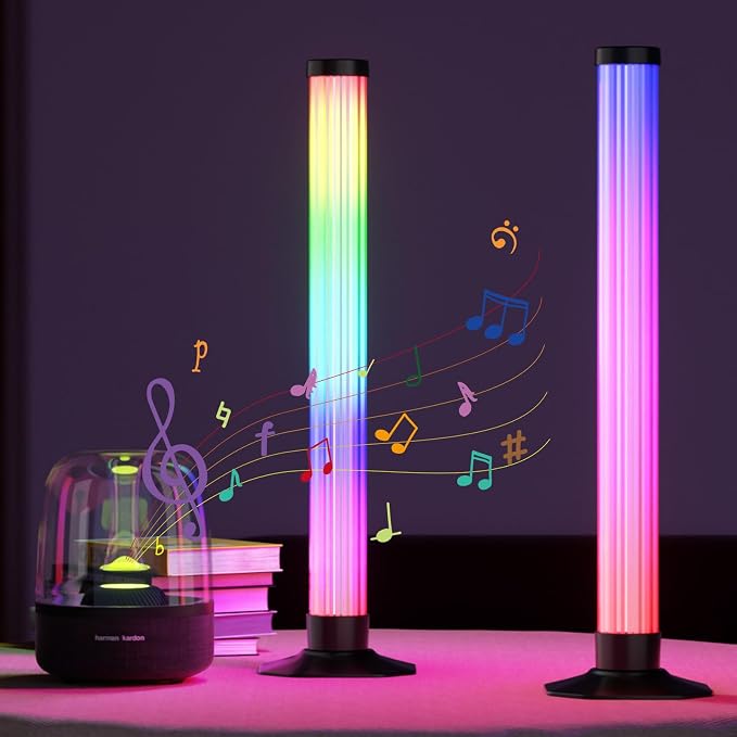 MIHEAL 360° RGB Light Bars LED TV Backlight with DIY Music Sync Modes Smart Bluetooth Control, 8 Scene Modes Color Light Bar for Room Decoration, Gaming, PC, TV … - Image 3