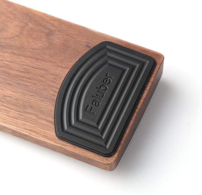 Faluber Wooden Wrist Rest, 17.3-inch Length and 20mm Thickness for Full-Sized Keyboard, Palm Rest, Ergonomic Design for Mechanical Gaming Keyboard, Wipe Clean (Fullsize-440mm, Walnut Wood) - Image 4