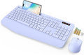 SABLUTE Wireless Keyboard and Mouse Combo, Full Size, Ergonomic Wrist Rest by SABLUTE