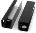 ZhiYo 2 Pack Large Capacity Cable Management Tray 31.5in (2xL15.7in), Thick PVC Under Desk Cable Tray Kit with 4 Cable Clips & 5 Ties, Standing Cord Management Desk Organizer for Office or Home, Black by ZhiYo