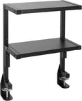 VIVO Black Clamp-on 13 inch 2-Tier Desk Shelf, STAND-SHELF2C by Unknown