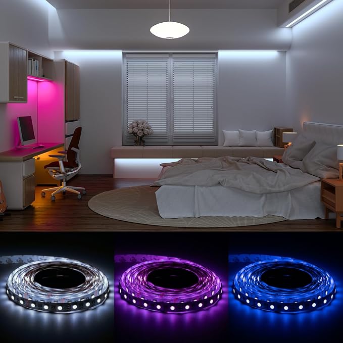 BTF-LIGHTING RGBW LED Strip Cool White 16.4ft 60LED DC24V UL Listed IP67 - Image 6