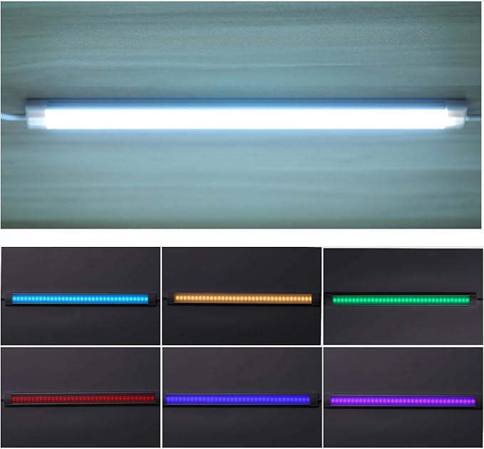 LABOREDUCER RGB Under Cabinet Lights,6 Pack Plug in or Hardwired Linkable RGB LED Closet Light with Remote and APP Control,24V Under Cabinet Lighting for Kitchen Closet Counter 18W(RGB+Cool White - Image 5