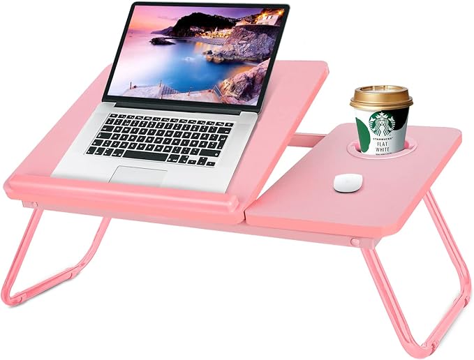Laptop Bed Desk for Couch, 5-Angle Adjustable Laptop Bed Table for Adults by LaptopDeskforBed