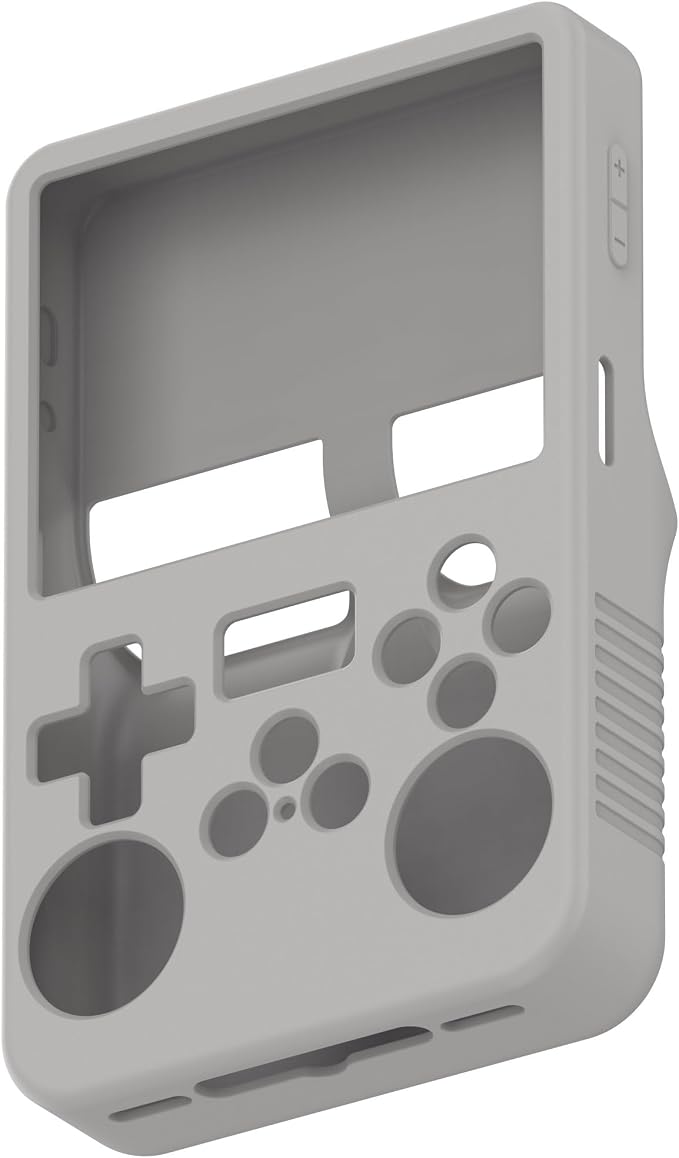3 Pcs for R36S Handheld Gaming Console Open-Source Arcade Silicone Protective Case – Durable, Anti-Slip, Shockproof Sleeve for R36S Portable Game Console (3 Grey) - Image 7