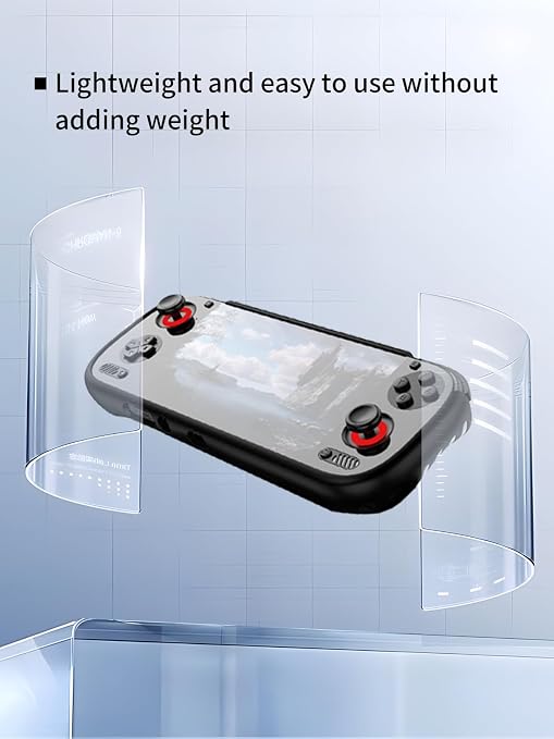 WUNIAK Case for Odin 3 Gaming Handheld, Thin Slim Lightweight&Stand&Scratch Proof Durable Protection Rubber TPU Cover (BlacK). - Image 5
