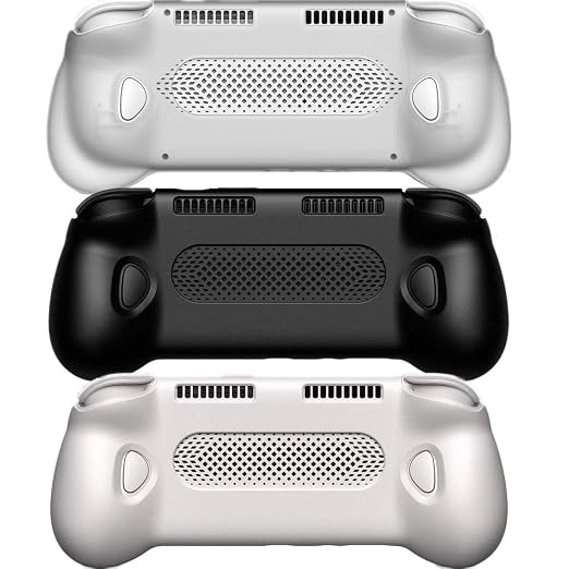 Grip Case for AYN Odin 3, Grip Handle Ergonomic Protective Cover Anti-Fall Shockproof Shell Protector Stand Holder for Odin3 Handheld Game Console Accessories (Black) - Image 3