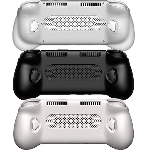 Grip Case for AYN Odin 3, Grip Handle Ergonomic Protective Cover Anti-Fall Shockproof Shell Protector Stand Holder for Odin3 Handheld Game Console Accessories (Gray) - Image 3