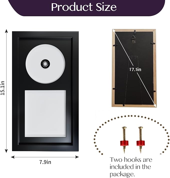 Video Game Display Frame Compatible with PS5, PS4, PS3 Game Case and Disc - Image 2
