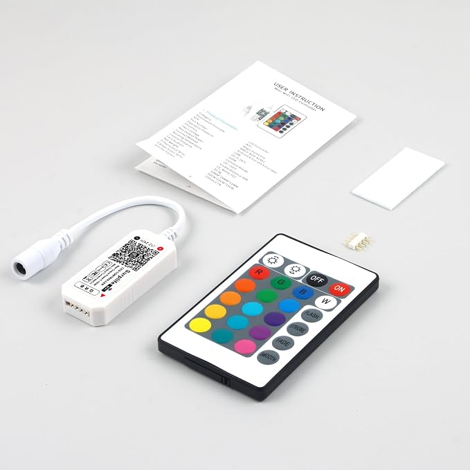 Smart WiFi RGB LED Light Strip Remote Controller, 24 Key RF Wireless Remote - Image 7