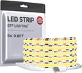 BTF-LIGHTING 5V USB COB LED Strip Lights 9.8FT Warm White 3000K by BTF-LIGHTING